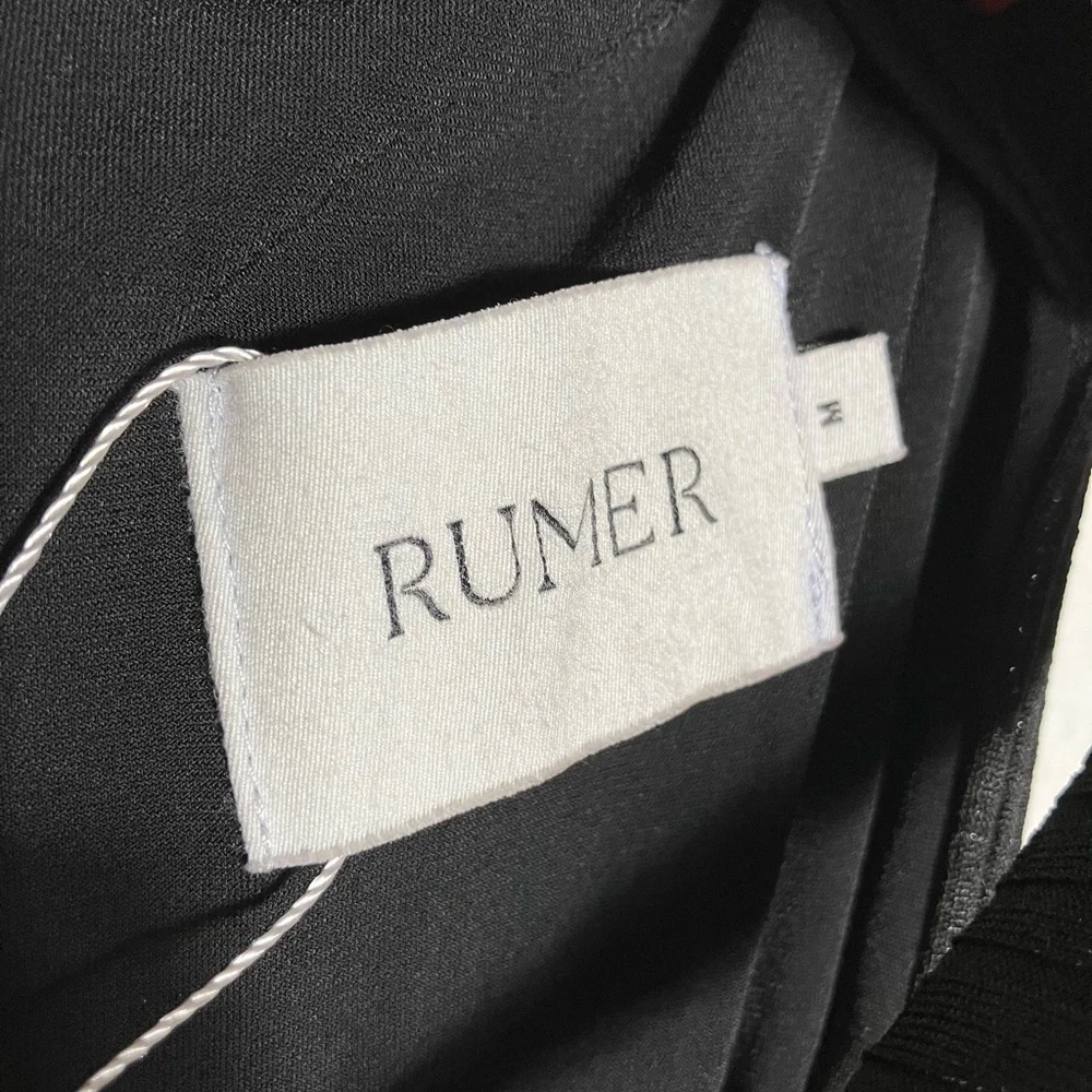 RUMER | NWT Sorrento Halter Cut Out‎ Maxi Dress In Black summer wedding party